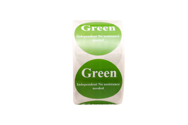 Think Traffic Lights Removable Label Stickers (Per Roll) - Green Roll